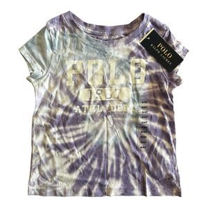 Polo Ralph Lauren Tie-Dye Cotton Graphic Tee Girls
